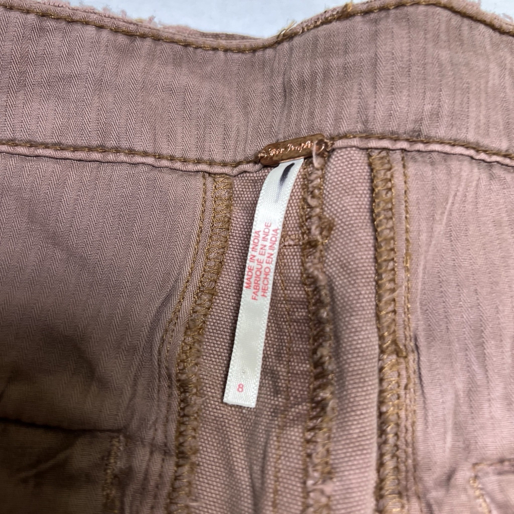 Free People All Yours Micro Shorts Brown Size 8 Casual Summer Festive - Picture 9 of 12